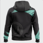 Norristhorpe Juniors FC Teal Hoodie Back