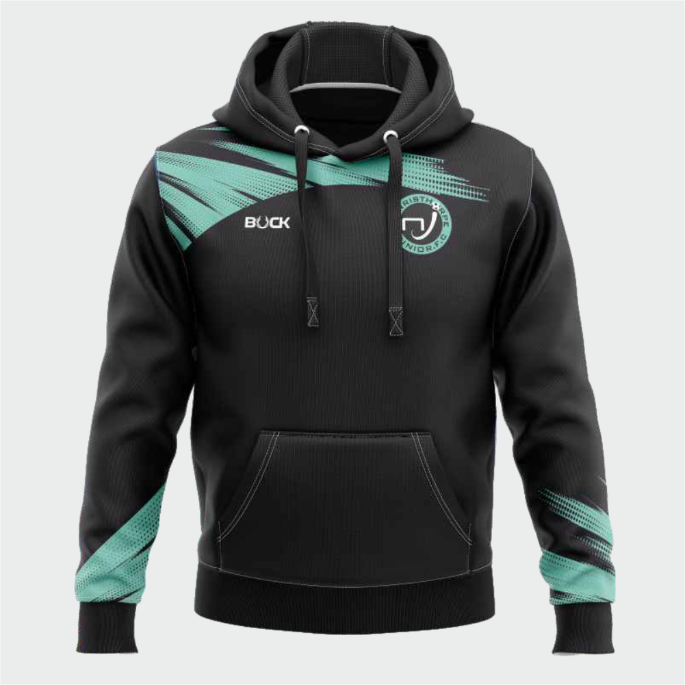 Norristhorpe Juniors FC Teal Hoodie Front